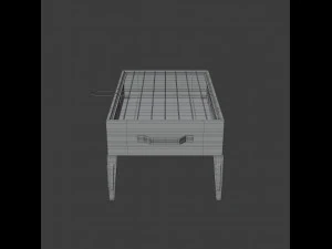 portable barbecue grill 3D Model