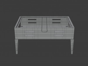 portable barbecue grill 3D Model