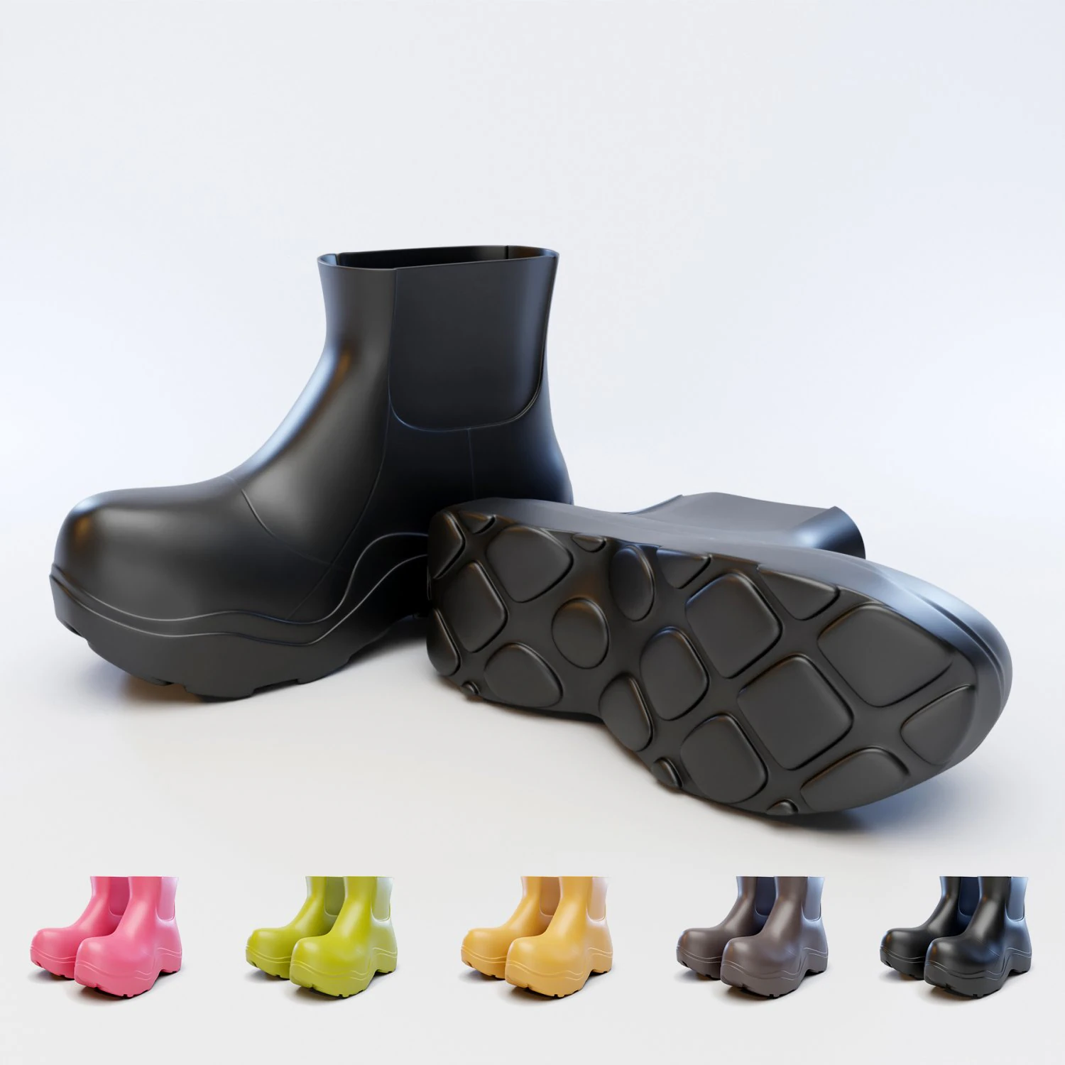 bv puddle boots 3D Model .c4d .max .obj .3ds .fbx .stl .blend 