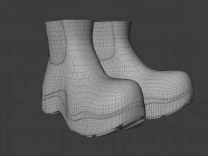 bv puddle boots 3D Model