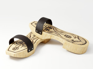 wooden clogs 3D Model