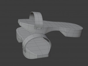 wooden clogs Model 3D