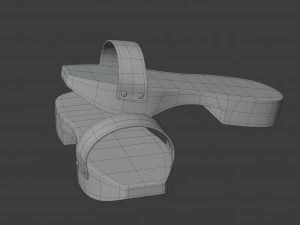 wooden clogs 3D Model