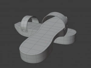 wooden clogs 3D Model