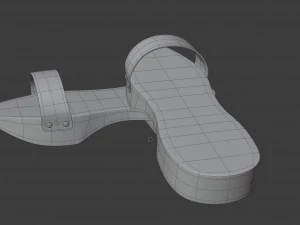 wooden clogs 3D Model