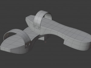 wooden clogs Model 3D