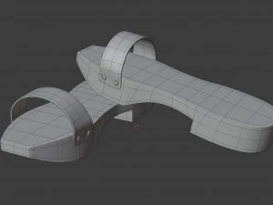 wooden clogs 3D Model