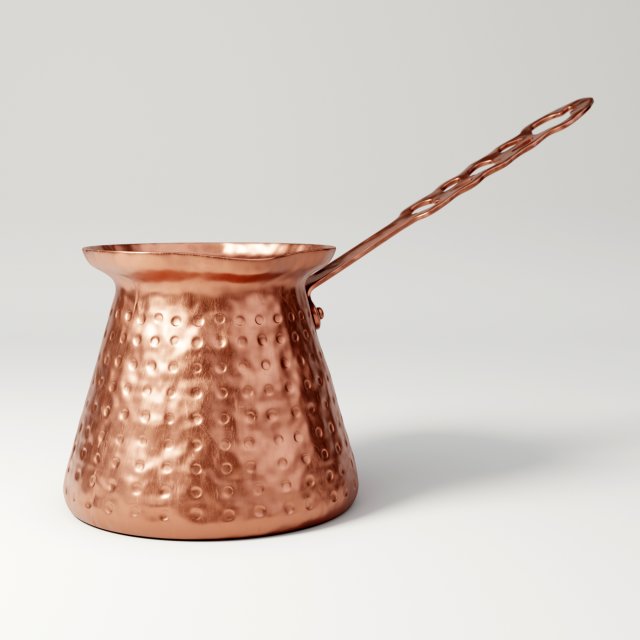 copper coffee pot Modèle 3D .c4d .max .obj .3ds .fbx .stl .blend 