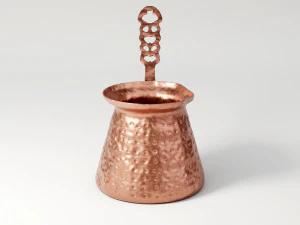 teko kopi tembaga Model 3D