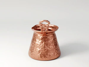 teko kopi tembaga Model 3D