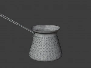 teko kopi tembaga Model 3D