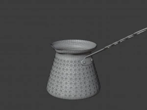 teko kopi tembaga Model 3D