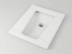 squat toilet 3D 모델