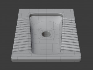 squat toilet Modelo 3D
