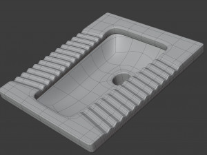 squat toilet Modelo 3D