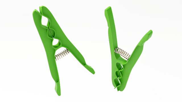 plastic clothes peg Modello 3D .c4d .max .obj .3ds .fbx .stl .blend 