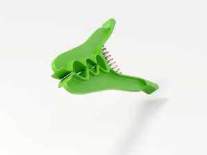 plastic clothes peg Modello 3D