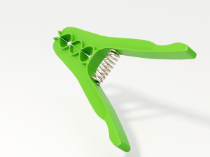 plastic clothes peg Modello 3D