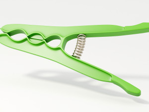 plastic clothes peg Modello 3D