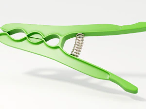plastic clothes peg 3D Model