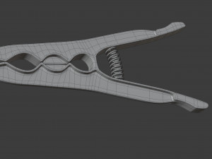 plastic clothes peg Modello 3D