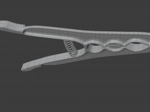 plastic clothes peg Modello 3D