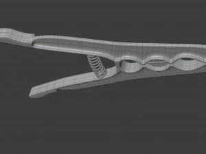 plastic clothes peg 3D Model
