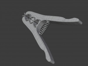 plastic clothes peg Modello 3D