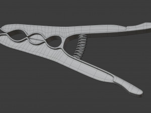 plastic clothes peg Modello 3D