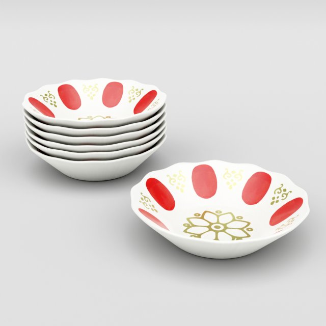 tea saucer Model 3D .c4d .max .obj .3ds .fbx .stl .blend 