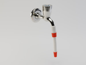 water tap with hose 3D Model