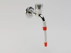 water tap with hose 3D Model