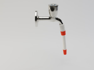 water tap with hose 3D Model