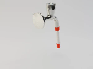 water tap with hose 3D Model