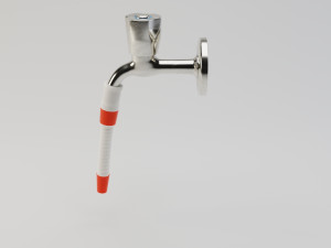 water tap with hose 3D Model
