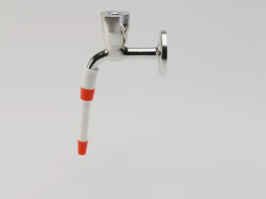water tap with hose 3D Model