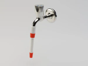 water tap with hose 3D Model
