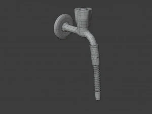 water tap with hose 3D Model