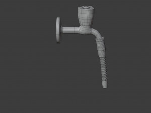 water tap with hose 3D Model