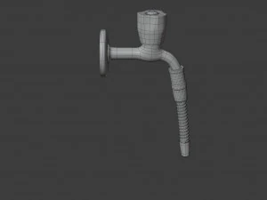 water tap with hose 3D Model