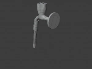 water tap with hose 3D Model