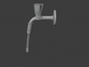water tap with hose 3D Model