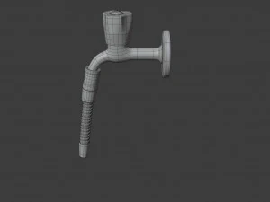water tap with hose 3D Model