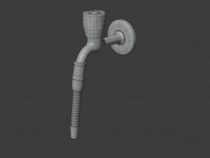 water tap with hose 3D Model