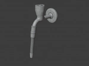 water tap with hose 3D Model