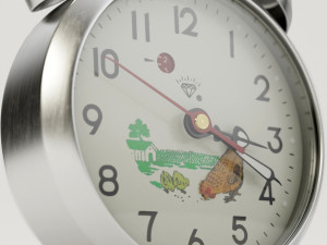 pecking chicken wind up alarm clock Modèle 3D
