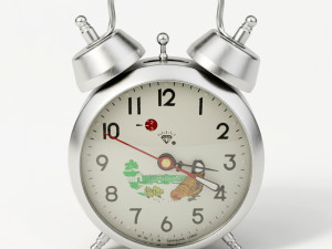 pecking chicken wind up alarm clock Modèle 3D