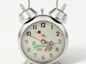 pecking chicken wind up alarm clock 3D Model