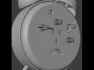 pecking chicken wind up alarm clock 3D Model
