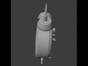 pecking chicken wind up alarm clock Modèle 3D